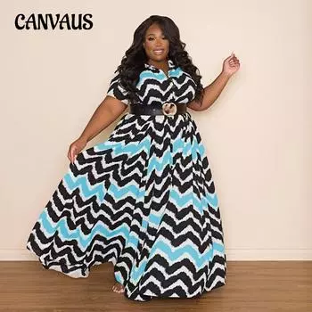 Летнее однобортное женское модное повседневное платье-рубашка больших размеров с волнистыми лацканами XL зелёный