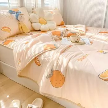 Летнее охлаждающее тонкое одеяло для сна, легкое, приятное для кожи одеяло размера «queen-size», односпальная двуспальная кровать, одеяло, покрывало 150x200cm-1pc quilt