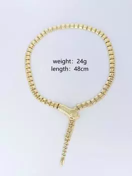 Летнее ожерелье из змеиной кости, преувеличение личности, ожерелье, популярность ветра золотой