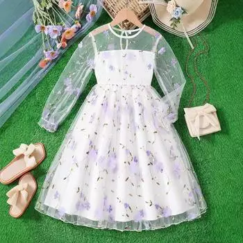 Летнее платье без рукавов для девочек, супер фея, свежее платье с бантом, модное детское платье принцессы 140cm белый