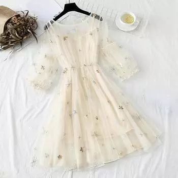 Летнее платье больших размеров для девочек, женское модное платье с цветочным принтом на бретельках, темпераментное платье L абрикосовый