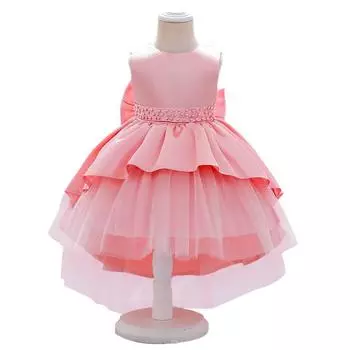 Летнее платье для новорожденных, костюм, детские вечерние платья для девочек, платье принцессы с бисером для маленьких девочек, платья, свадебное платье для 6, 8, 10 лет 80 синий