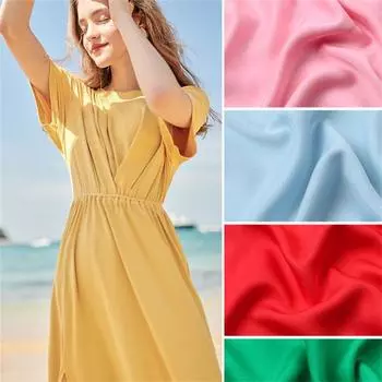 Летнее платье, однотонная ткань, пижама «сделай сам», хлопок, шелк, синтетическая хлопчатобумажная ткань 100*150cm
