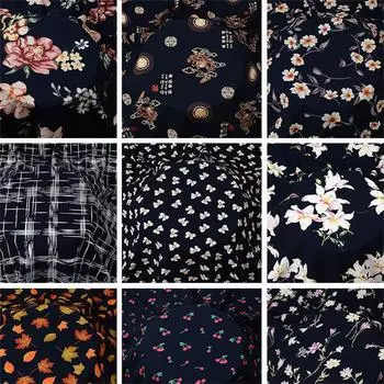 Летнее платье Шелковая мягкая резная ткань Шелковица Хлопок Искусственный хлопок Печать Хлопок Дышащая ткань Вискоза 100*143cm