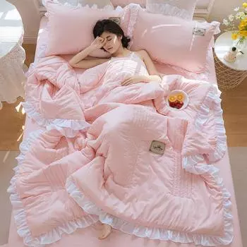 Летнее полосатое одеяло 150X200 см, цельное летнее прохладное одеяло, моющееся хлопковое летнее одеяло, тонкое листовое одеяло, которое можно стирать в машине 150x200cm