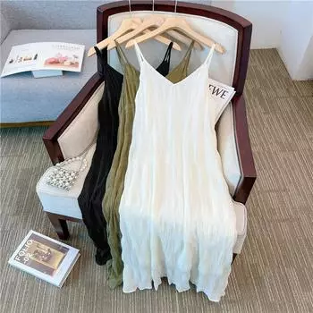 Летнее повседневное свободное платье размера плюс Женская мода Теплые натуральные тонкие платья с V-образным вырезом Женский дизайнер с рюшами Твердая одежда с открытыми плечами M белый