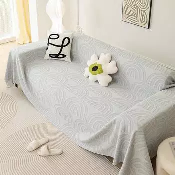 Летнее прохладное ледяное шелковое полотенце для дивана, высококачественное полностью покрытое летнее покрывало для дивана, ткань, нескользящий чехол для дивана, подушка для сиденья, одеяло 180-130