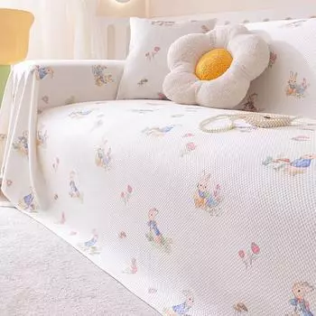 Летнее прохладное ледяное шелковое полотенце для дивана, нескользящее, полностью покрытое, новое летнее простое дизайнерское пылезащитное и дышащее утолщенное покрытие для дивана 200*130cm