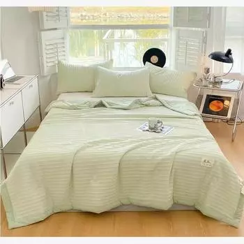 Летнее прохладное одеяло из соевого волокна, тонкое летнее одеяло для одного человека, одеяло с кондиционером, можно стирать в машине, летнее двойное общежитие 150x200cm 1pcs