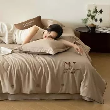 Летнее прохладное одеяло, летнее тонкое одеяло, односпальное и двуспальное, пригодное для машинной стирки, летнее одеяло с кондиционером 1.5x2.0m quilt