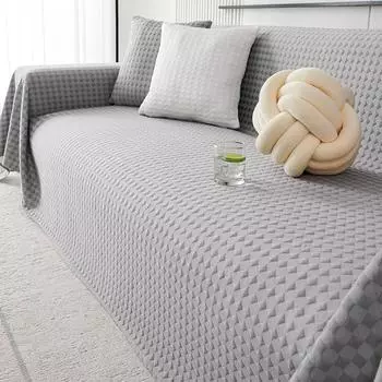 Летнее прохладное ощущение ледяного шелка, диванное полотенце, полностью покрытое зеленой свежей тканью для дивана, нескользящее одеяло для диванной подушки 180-130cm