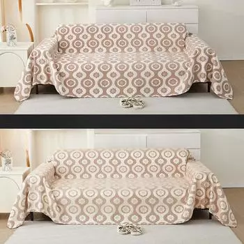 Летнее прохладное полотенце для дивана, полное покрытие, высококачественная нескользящая нецарапающаяся универсальная ткань для четырех сезонов, универсальный чехол для дивана 90*180cm