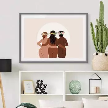 Летнее солнцестояние искусство Litha дружба принт бодипозитив феминистский плакат холст плакат подарки дружбы настенная живопись комната декабрь 21x30cm No Framed