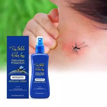 Летнее средство от зуда и укусов комаров Mugwort Mosquito для детей, летнее средство от зуда, средство для кожи, нежный свежий аромат для взрослых и детей 175 мл One Size