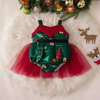 Летнее свадебное платье для девочек-цветочниц, платье для крещения малышей, платье на первый день рождения, одежда для маленьких девочек, рождественские платья принцесс 50 зелёный