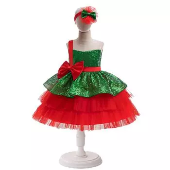 Летнее свадебное платье для девочек-цветочниц, платье на крещение малышей, платье на первый день рождения, одежда для маленьких девочек, кружевное платье принцессы на свадьбу, детское платье для вечеринки 110cm зелёный