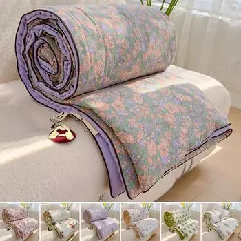 Летнее тонкое одеяло с рисунком из мультфильма, наполнитель из соевого волокна, легкое удобное одеяло, постельное белье для дома и спальни, можно стирать в стиральной машине 150x200cm