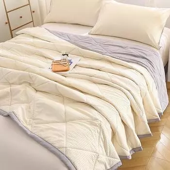 Летнее тонкое охлаждающее одеяло, легкое моющееся одеяло для взрослых и детей, кондиционер, одеяло королевского размера, двуспальное покрывало 100x150cm 1pc