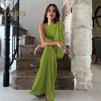 Летнее вечернее платье на одно плечо, нестандартный дизайн, струящиеся бретели, с открытой спиной, узкая оболочка, сплошной цвет, длина до пола, коктейльная вечеринка, выпускной вечер, знаменитости макси L красный