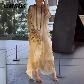 Летнее женское элегантное платье с принтом больших размеров