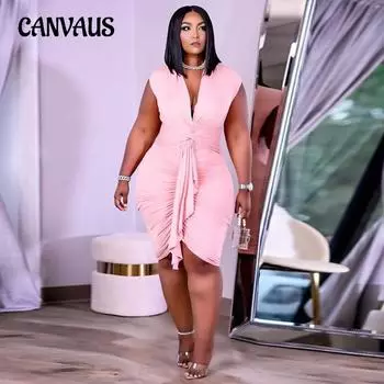 Летнее женское платье больших размеров на шнуровке Сексуальные узкие платья L чёрный