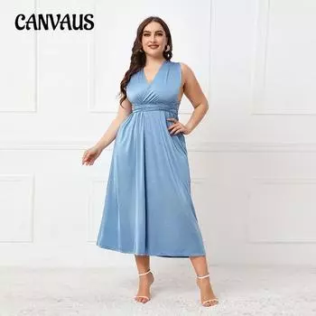 Летнее женское платье больших размеров без рукавов нерегулярные платья Длинные женские сексуальные платья с открытой спиной и крестом на бретельках 1XL розовый