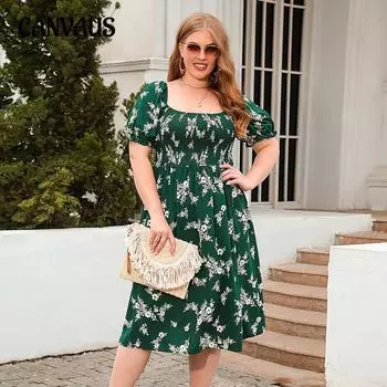 Летнее женское платье больших размеров с принтом, повседневное отпускное платье, богемные элегантные длинные платья миди XL синий