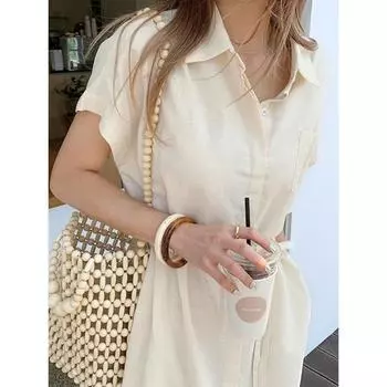 Летнее женское платье-рубашка Длинные вечерние женские винтажные макси-вечеринки негабаритных пляжных женских платьев Повседневные элегантные зеленые вечерние платья для выпускного вечера One Size чёрный