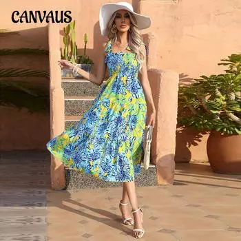 Летнее женское платье с бретельками больших размеров, пляжные платья для отдыха на берегу моря, большие распашные платья
