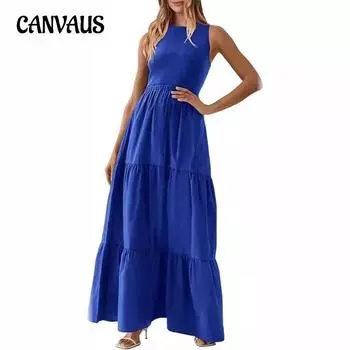 Летнее женское платье с круглым вырезом в стиле пэчворк в полоску без рукавов, жилет и карманные платья S чёрный