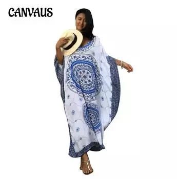 Летнее женское пляжное накидка больших размеров с принтом, праздничное платье, рубашка от солнца, накидка на бикини One Size кофейный