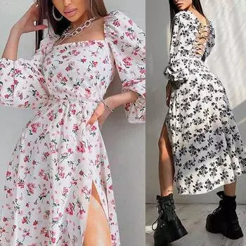 Летнее женское сексуальное платье средней длины с разрезом, повседневное длинное платье без рукавов, клубные вечерние платья S розовый