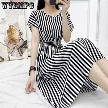 Летнее женское свободное платье, богемное платье с цветочным принтом, летнее пляжное платье для отдыха, пляжное платье с принтом L