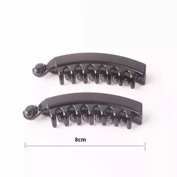 Летние аксессуары для волос Зажим-банан для волос для леди Экологичный АБС-пластик Зажим-краб для волос Заколка для закручивания волос для девочек 2 штуки