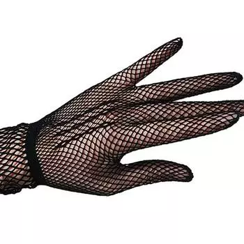 Летние ажурные перчатки длиной до локтя, солнцезащитные сетчатые полые вечерние перчатки One Size чёрный