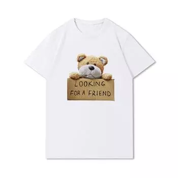 Летние белые футболки больших размеров с животными, 100 узоров для мужчин, повседневные топы с короткими рукавами и принтом, футболки из 100% хлопка с круглым вырезом XXXL