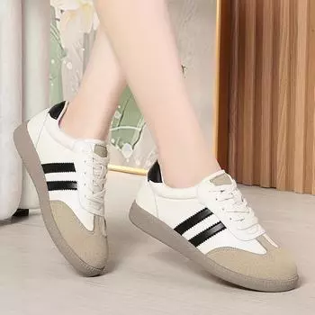 Летние белые кроссовки Dexun Unisex: Повседневные, мягкие, универсальные модные балетки 35 бежевый