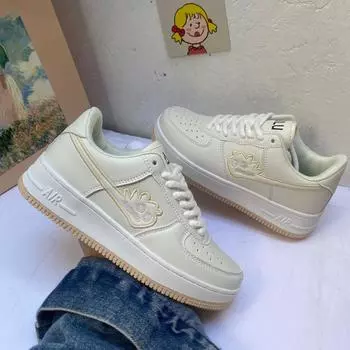 Летние белые туфли Ins Monster. Туфли на толстой подошве. Модные спортивные туфли для досок. 39