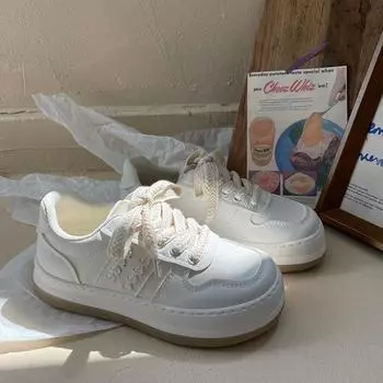 Летние белые туфли, женские новые осенние универсальные туфли для скейтборда на плоской подошве, парусиновая обувь, белые туфли, тканевые туфли с юбкой 35 белый