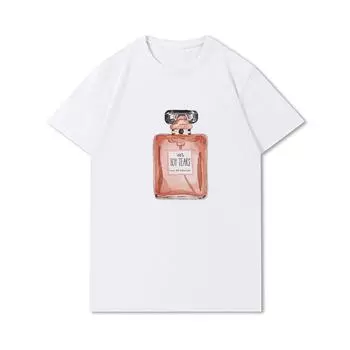 Летние белые женские футболки с 100 узорами, повседневные топы с короткими рукавами и принтом, футболки с круглым вырезом XXXL