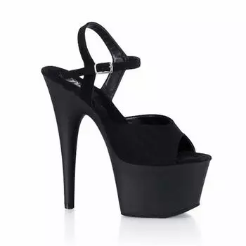Летние босоножки с пряжкой и тонким каблуком 17 см с заклепками из матового бархата, женские туфли на платформе и высоком каблуке YKC 34