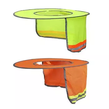 Летние чехлы R #, сетчатый солнцезащитный козырек, предотвращающий солнечные ожоги для строительных работ orang