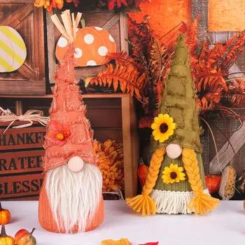 Летние цветы украшения безликая кукла украшение Рудольф гном гном плюшевые украшения Пасха