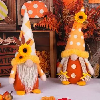 Летние цветы украшения безликая кукла украшения Рудольф гном гном плюшевые украшения пасхальные подарки куклы украшения разноцветный