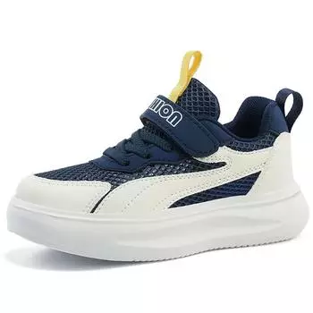 Летние детские кроссовки Hollow для девочек Легкие спортивные модные кроссовки для мальчиков Кроссовки на липучках для девочек 28 белый