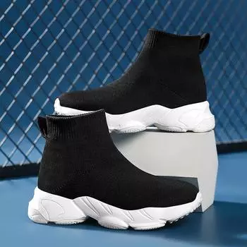 Летние детские кроссовки с сетчатым верхом, мягкие, для ходьбы, для девочек, удобные, повседневные, для бега, для спорта, для тенниса, для мальчиков 29(177mm foot) черный белый