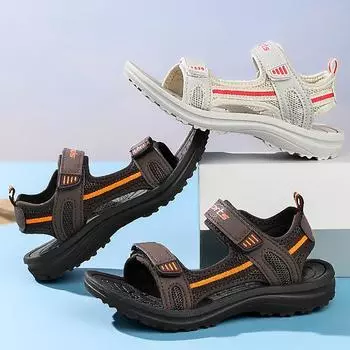 Летние детские модные легкие уличные повседневные сандалии, пляжная обувь, тапочки, детские сандалии 30 коричневый