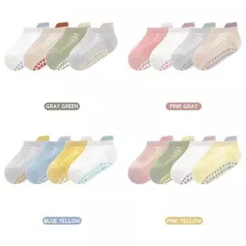 Летние детские носки для мальчиков и девочек, модные простые стильные детские носки до щиколотки, мягкие хлопковые сетчатые тонкие нескользящие носки-тахо для малышей S