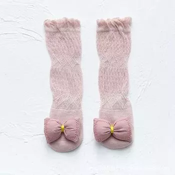 Летние детские носки, дышащие носки до колена для девочек, милые носки принцессы 0-6 months