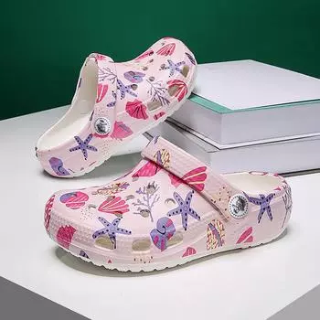 Летние детские пляжные сандалии Shell Hole Beach Sandals 2024 года – модная и трендовая обувь для детей Size 24 (15.3cm)